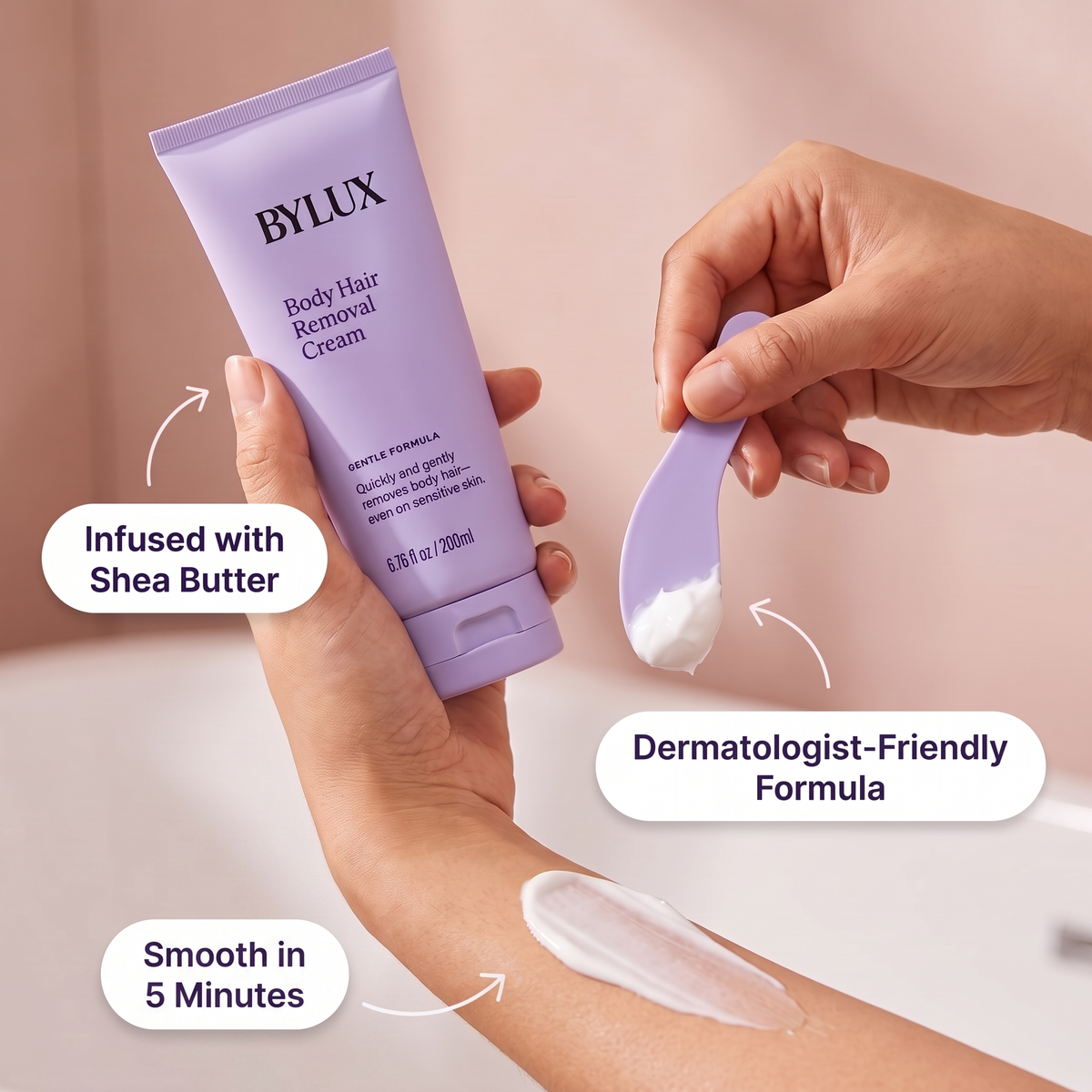 ByLux™ Pain-Free Body Hair Removal Cream